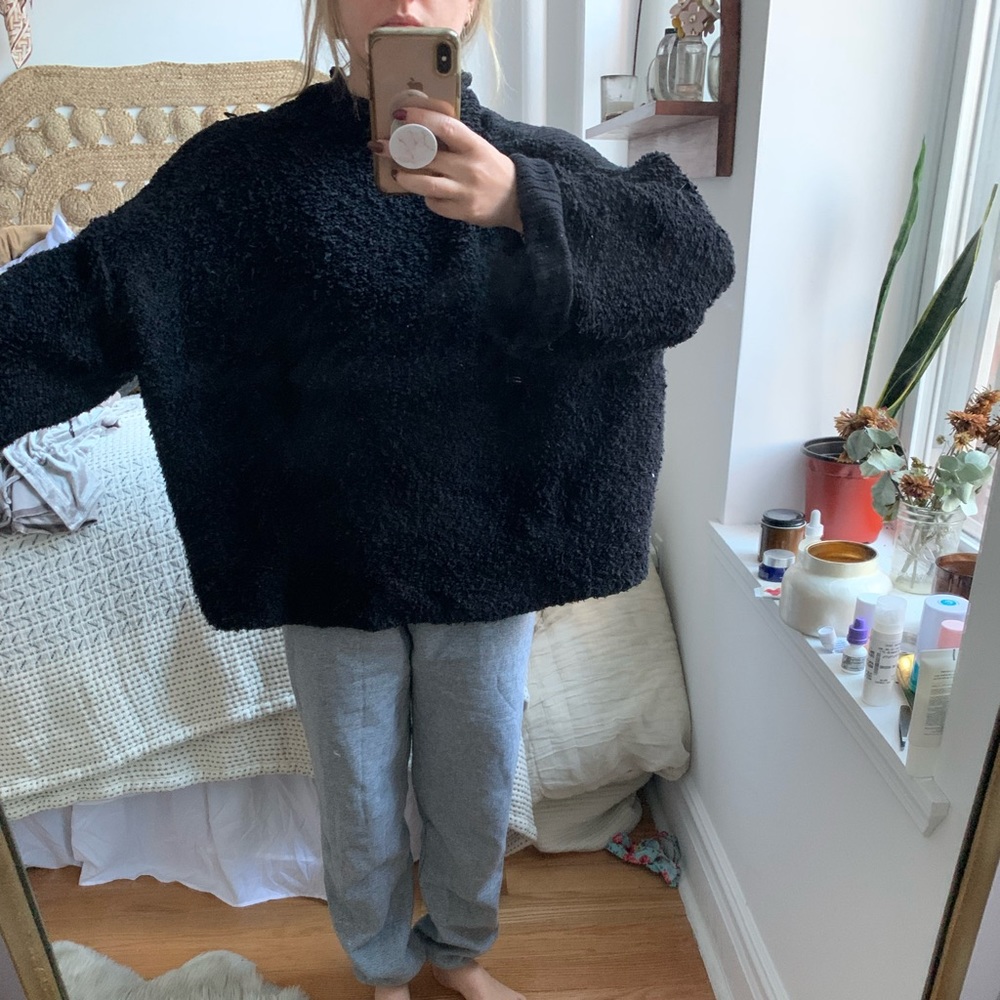 Free People Bouclé Oversized sweater